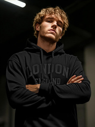 Pánska Mikina Čierna OZONEE JS/8B1986/3