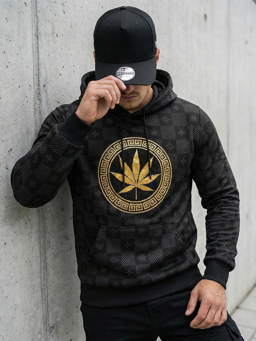 Pánska Mikina Čierna OZONEE O/B265Z