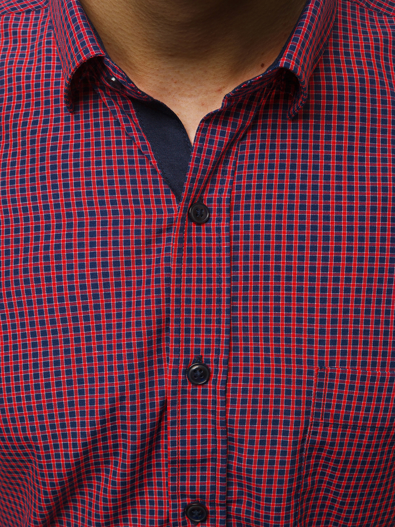 Pánska košeľa Červená OZONEE B/K60Z