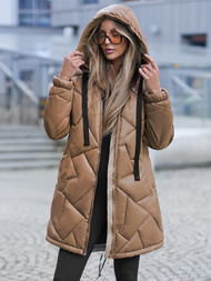 Dámska bunda camelová OZONEE JS/5M3189/84Z