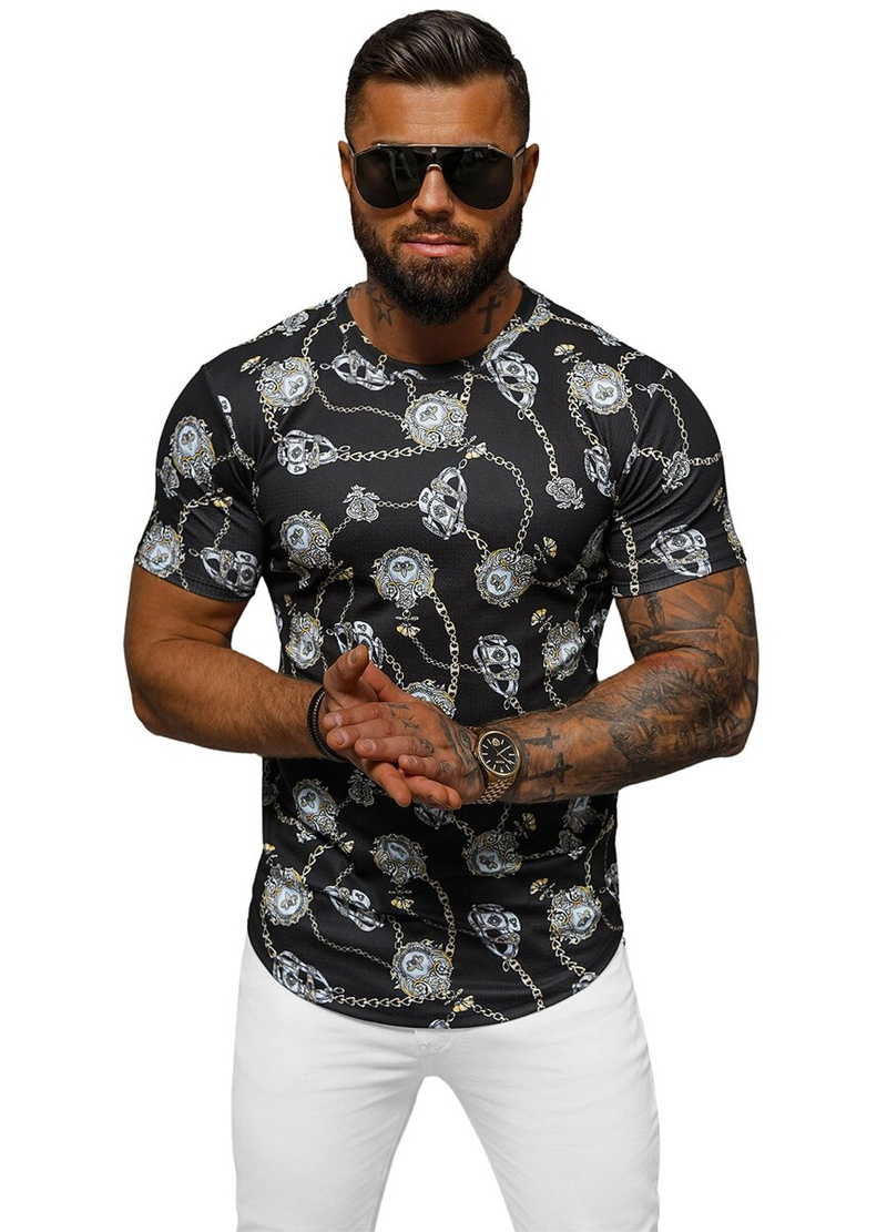 Pánske Tričko Čierne OZONEE O/PT012