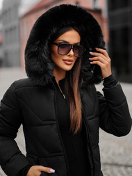 Dámska bunda čierna OZONEE JS/16M9099/392Z