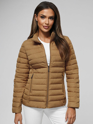 Dámska Bunda Tmavo-Béžové OZONEE JS/16M9109/84