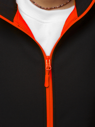 Dámska Bunda Softshell čierna a oranžová OZONEE JS/HH018/1/48