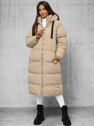 Dámska bunda béžová OZONEE JS/5M3163/62Z