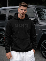 Pánska Mikina Čierna OZONEE JS/8B1968/3