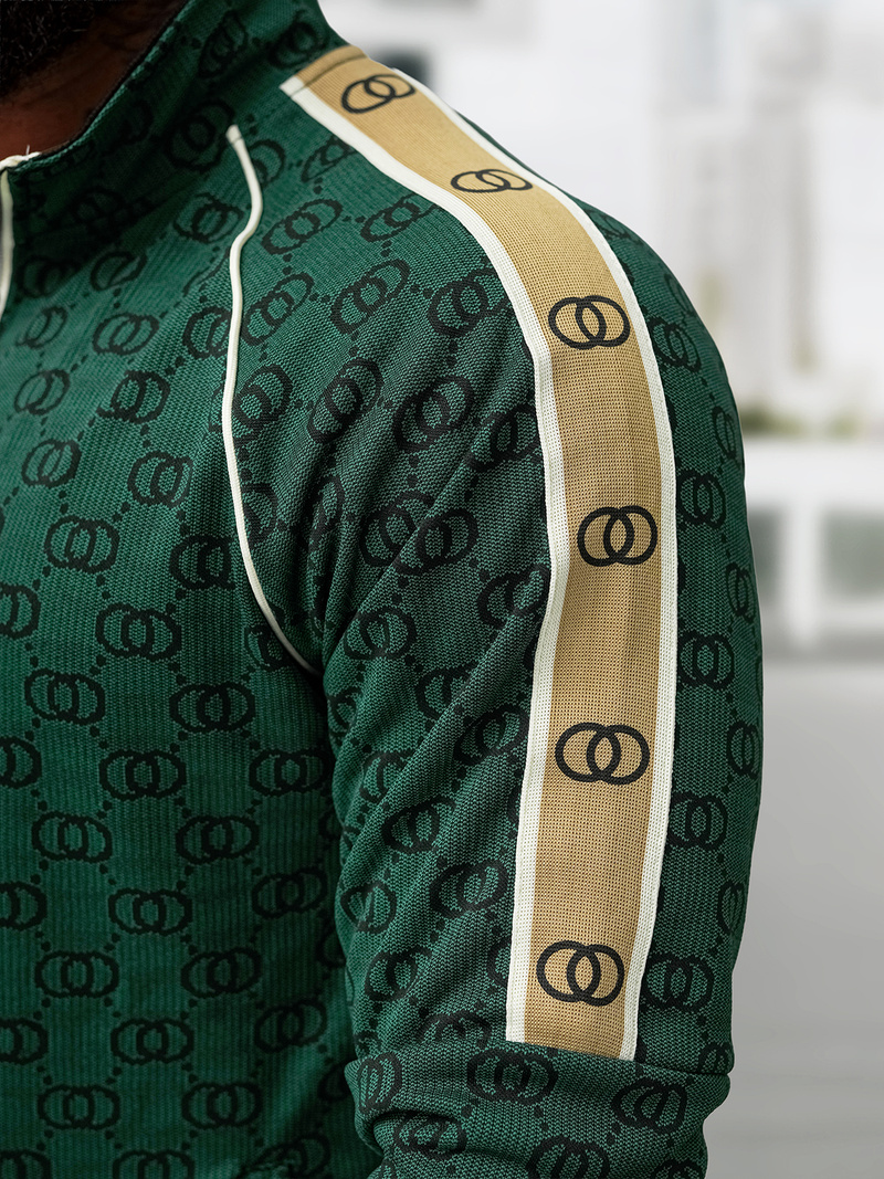 Pánska Tepláková Súprava Zelený OZONEE O/FF5110AB