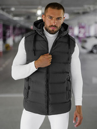 Pánska Vesta Grafitová OZONEE JS/57M7507/105Z