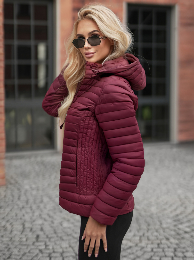 Dámska Bunda Bordová OZONEE JS/11Z8228Z