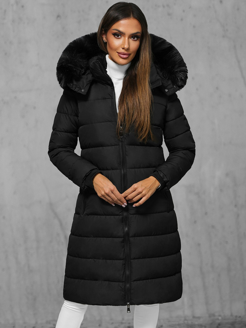 Dámska bunda čierna OZONEE JS/16M9126/392