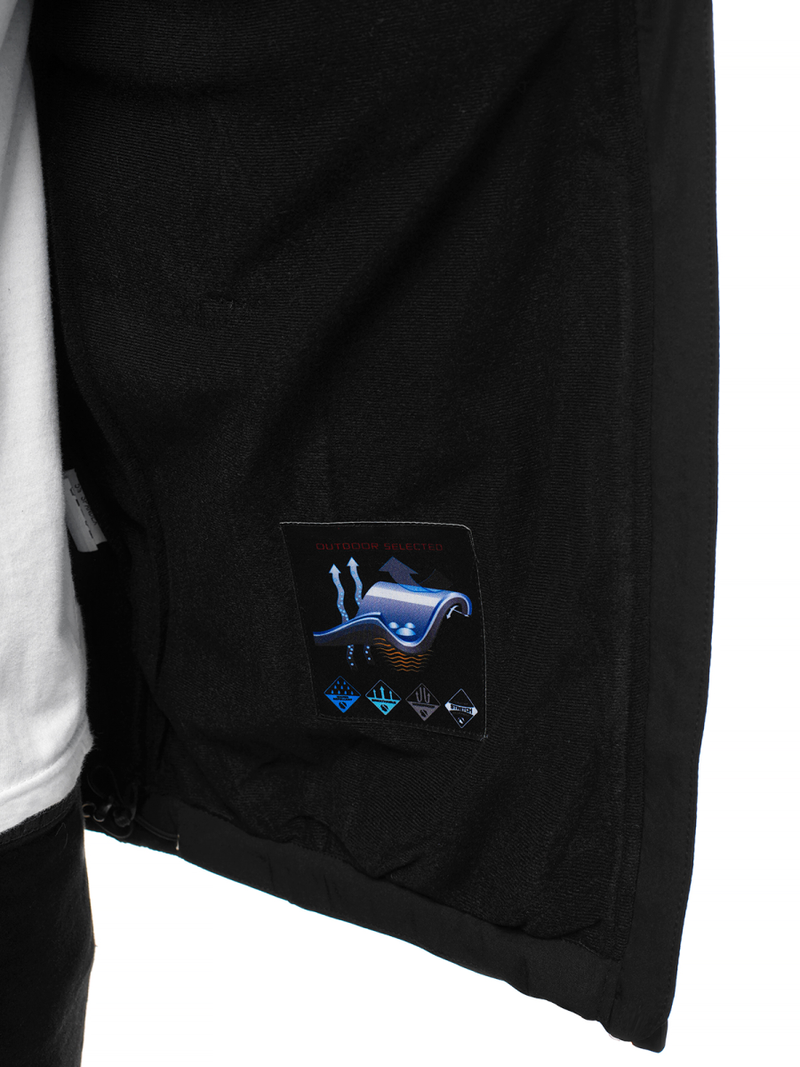 Pánska Bunda Softshell čiernožltá OZONEE GE/12269