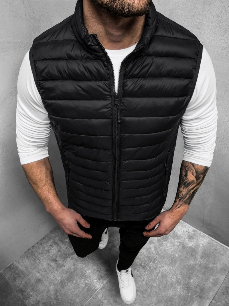 Pánska vesta Čierna OZONEE JS/LY32Z