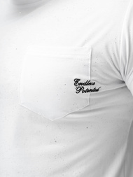 Pánske Tričko Biele OZONEE O/QQ1387