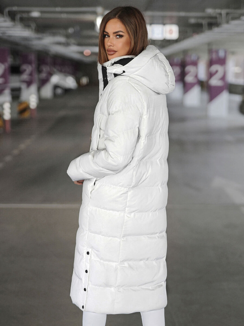 Dámska bunda biela OZONEE JS/5M3233/281