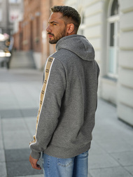 Pánska Mikina Grafitová OZONEE JS/8B1729/5