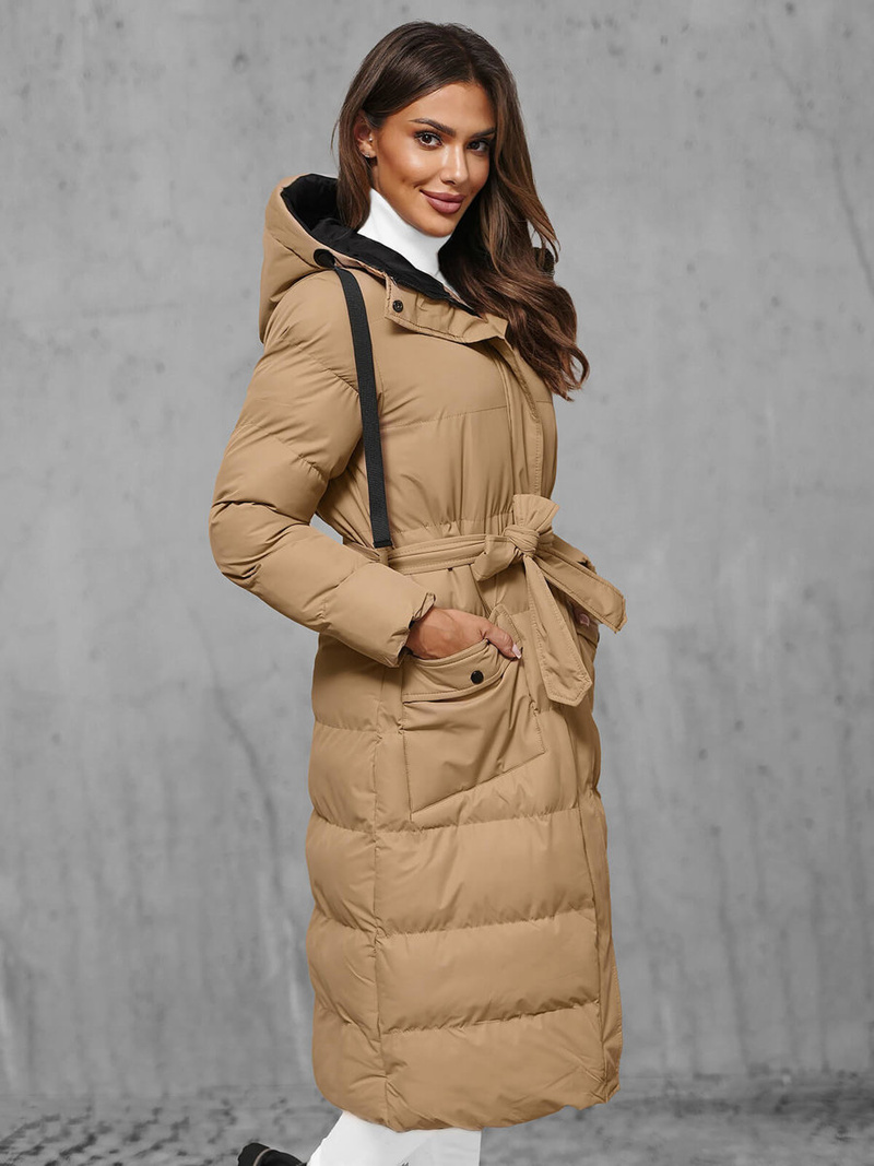 Dámska bunda camelová OZONEE JS/5M3178/84