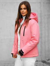 Dámska zimná bunda Svetlo ružová OZONEE JS/HH012/25Z