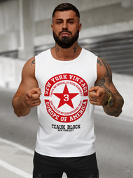 Pánske Tielko Biele OZONEE JS/8B1721/1Z