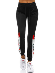 Dámske tepláky Čierno-Červené OZONEE O/82286