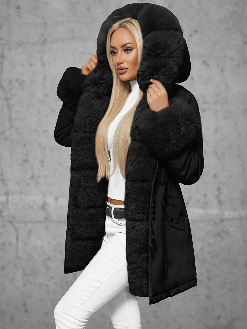 Dámska Zimná Bunda Čierna OZONEE JS/16M9062/392Z