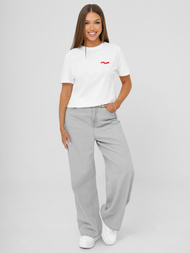 Dámske Tričko Biele OZONEE JS/R61658