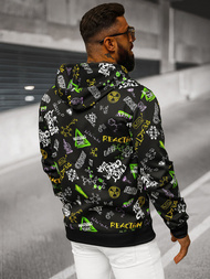 Pánska Mikina Čierna OZONEE JS/8B1186/3