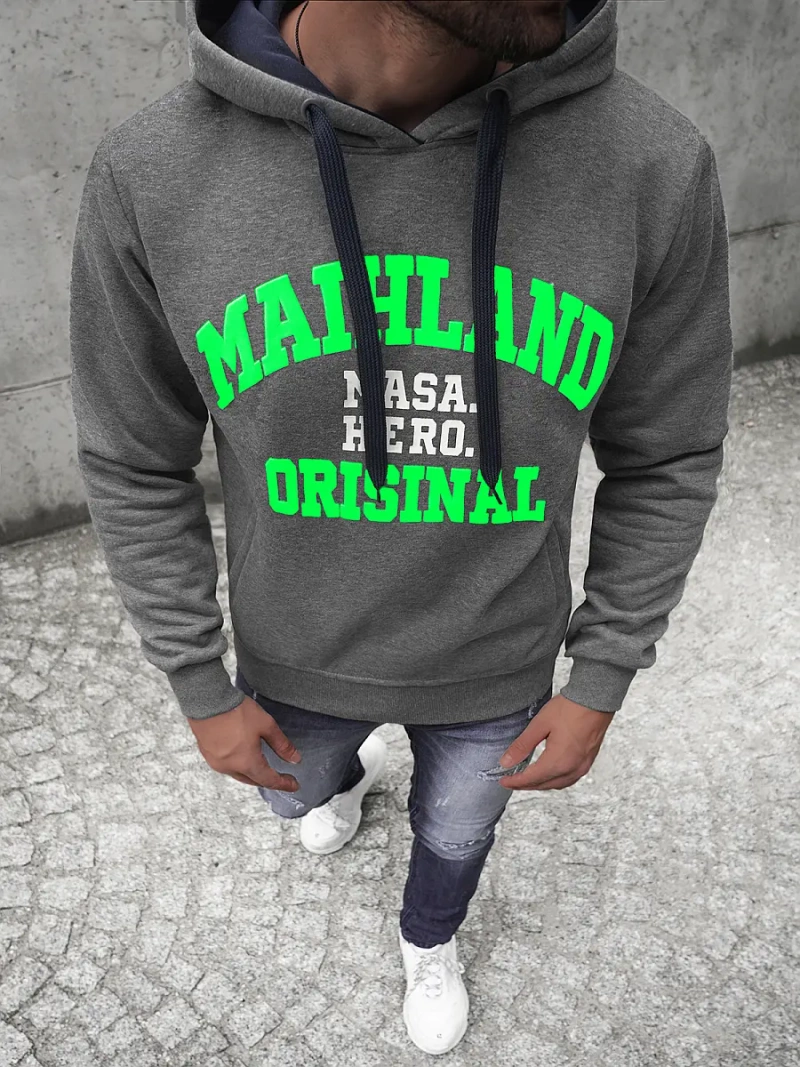 Pánska Mikina Grafitová OZONEE JS/Y10051