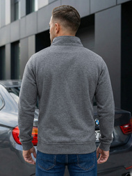 Pánska Mikina Tmavo-Sivá OZONEE JS/2002Z