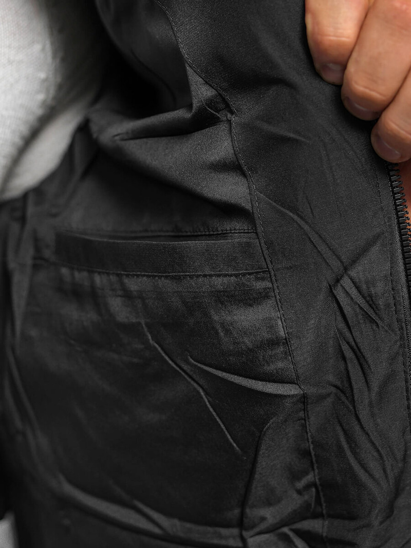 Pánska Bunda Čierna OZONEE JS/31M5003/B