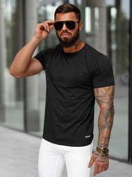 Pánske Tričko Čierne OZONEE O/QQ1390