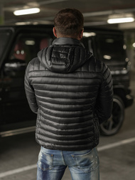 Pánska Bunda Čierna OZONEE JS/16M9336/392BZ