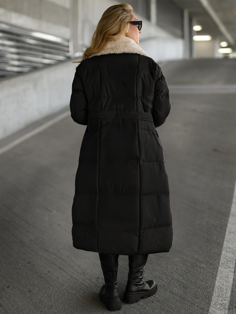 Dámska Bunda Čierno-Bielé OZONEE JS/16M9168/392B