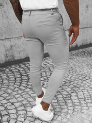 Pánske Chino Nohavice Sivé OZONEE O/P4049