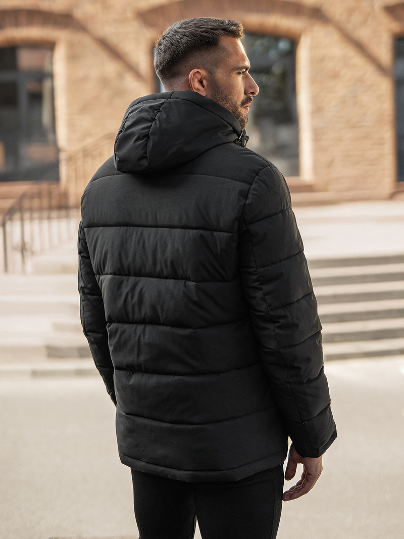 Pánska Bunda Čierna OZONEE JS/57M7503/392Z