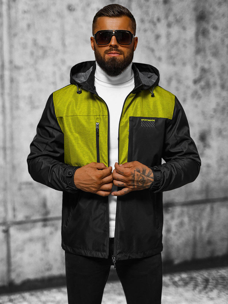 Pánska Bunda Čierna OZONEE JS/22M311/392