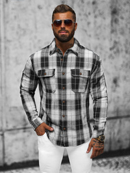 Pánska košeľa čierna OZONEE NB/MC727N