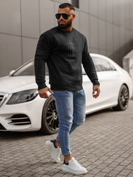 Pánska Mikina Čierna OZONEE JS/8B1361/3