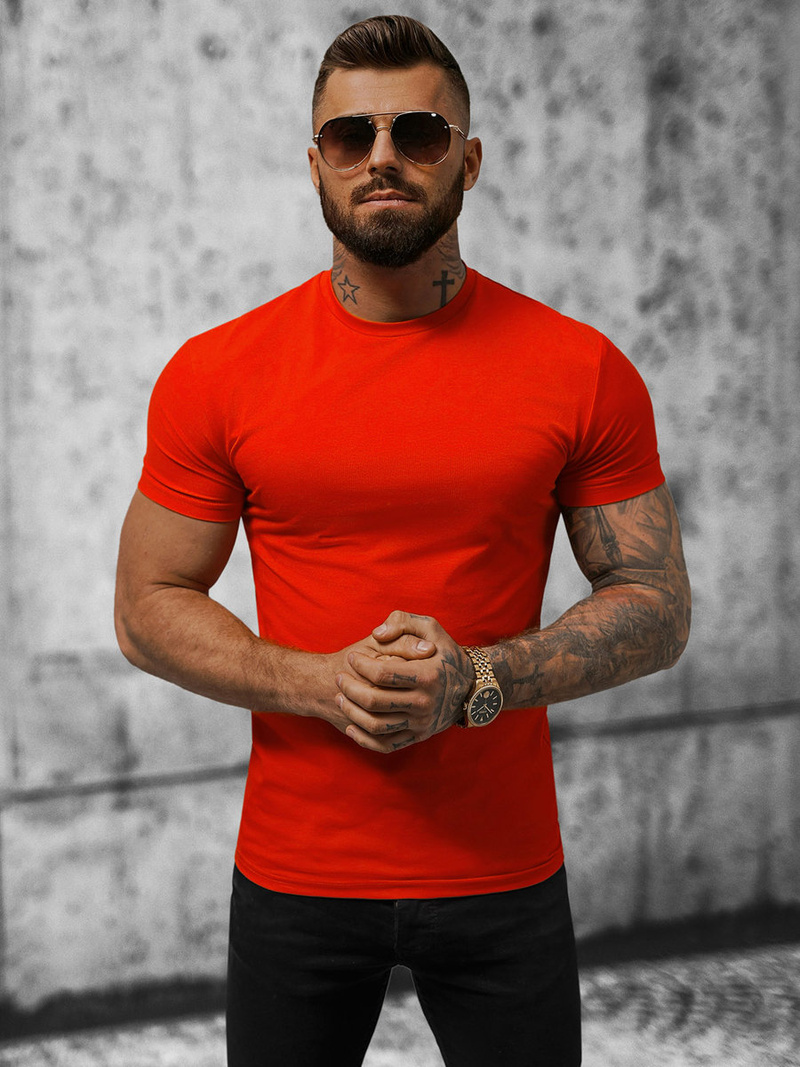 Pánske Tričko Červený OZONEE NB/MT3001