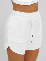 Dámska Velúrová Tepláková Súprava Biele OZONEE JS/35C1717/1