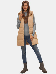 Dámska vesta béžová OZONEE O/AY756