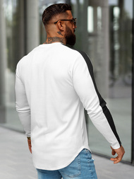 Pánska Mikina Biela OZONEE O/D7197Z