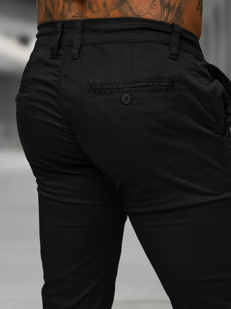 Pánske Nohavice Čierne OZONEE BL/SK222/1