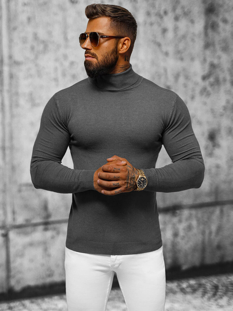 Pánsky Sveter Grafitový OZONEE NB/MMB600/3Z