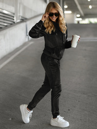 Dámska Velúrová Tepláková Súprava Čierny OZONEE JS/8C1301/3