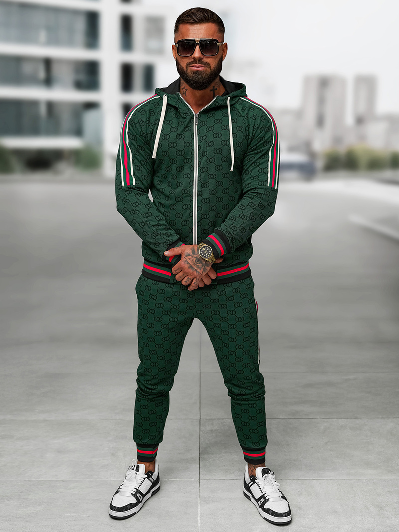 Pánska Tepláková Súprava Zelený OZONEE O/FF5111AB