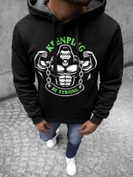 Pánska Mikina Čierna OZONEE JS/Y10068