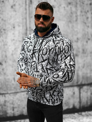 Pánska Mikina Bielo-Čierna OZONEE O/3503BZZ