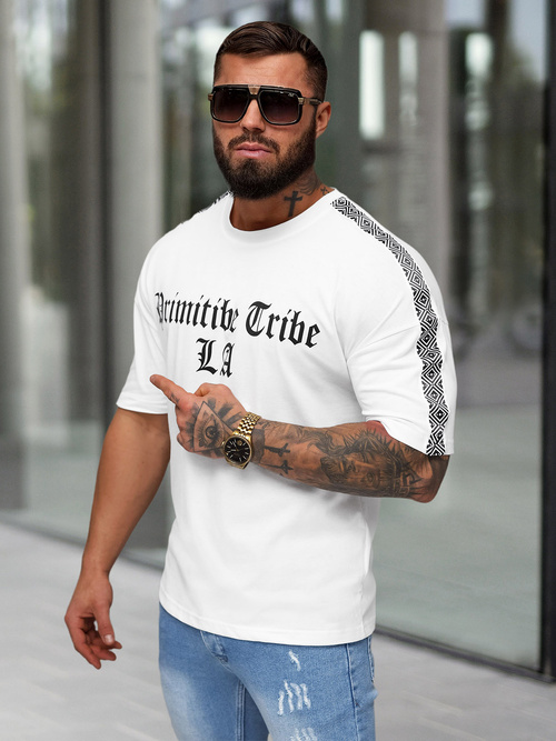 Pánske Tričko Biely OZONEE JS/8B1380/1