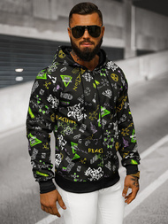 Pánska Mikina Čierna OZONEE JS/8B1186/3