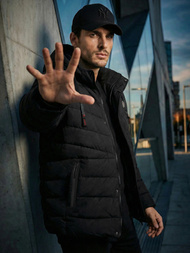 Pánska Bunda Čierna OZONEE JS/31M5081/392